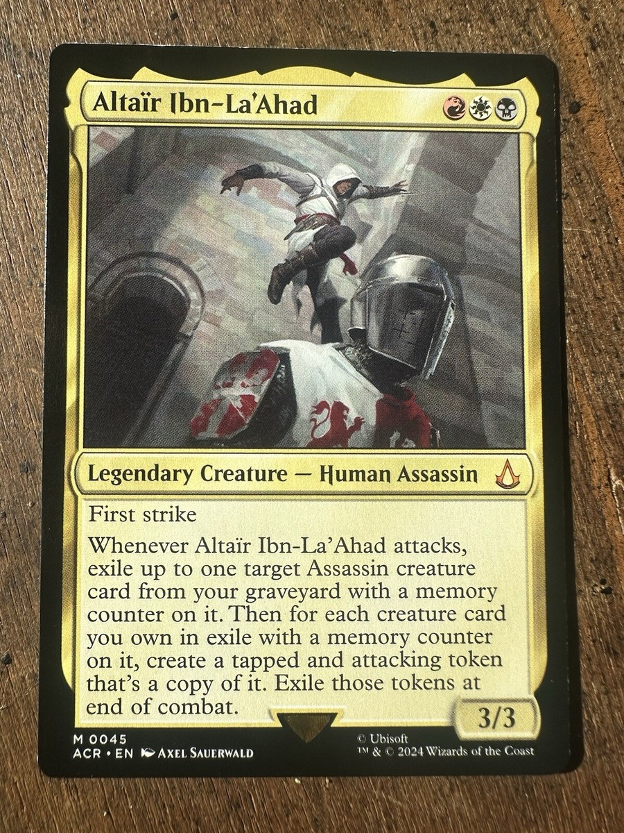 altair mtg card Magic the Gathering Altair Ibn-La'Ahad Assassin's Creed MTG Free Shipping!