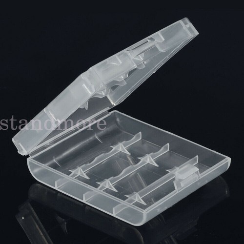 2/4 Hard Plastic Case Holder Storage Box Cover for Rechargeable AA AAA Batteries - Picture 2 of 13