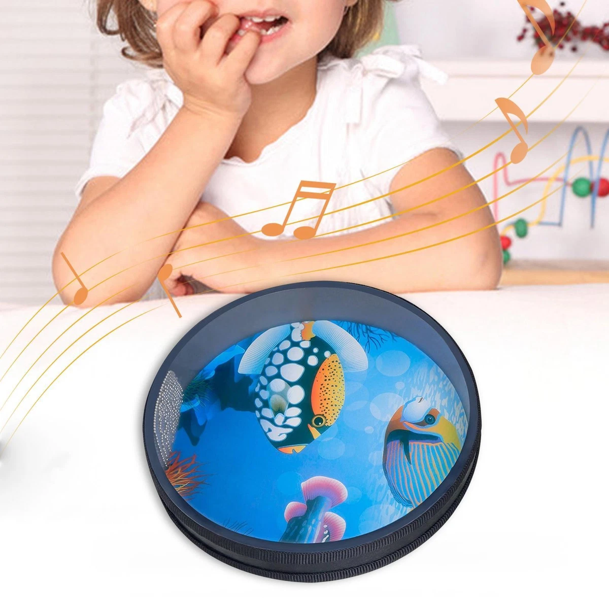 Baby tambourine sale with beads