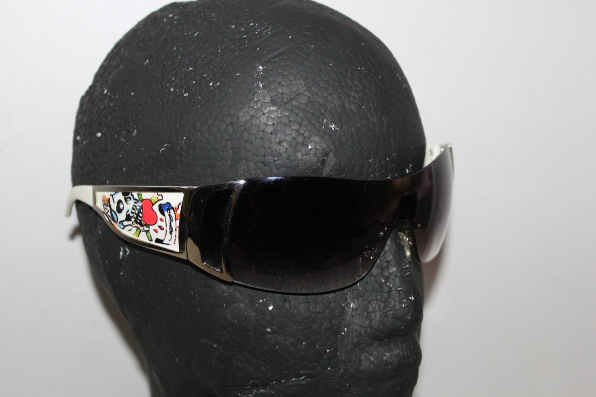Vintage Ed Hardy Sunglasses Designer Tattoo Eyewear Women