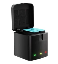 GoPro Hero 12/11/10/9Triple Charger - with an Additional Two 1800mAh Batteries