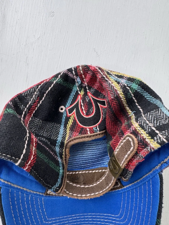 Sombrero True Religion RARO De Colección Años 2000 Bordado Envejecido Colorido Logo Budda Foto 3 de 4