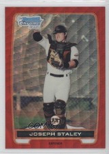 2012 Bowman Chrome Prospects Redemption Refractor Red Wave 16/25 Joe Staley 9eo