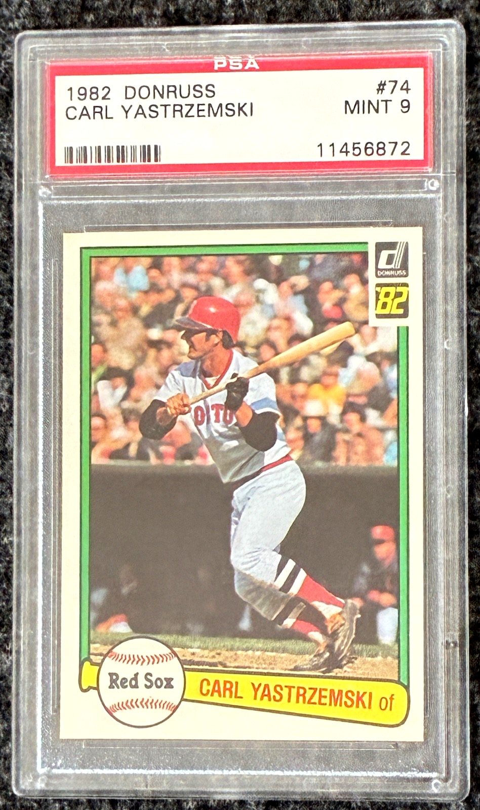 1982 DONRUSS #74 CARL YASTRZEMSKI RED SOX HOF PSA 9!