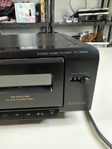 Sony TC-WE305 Dual Cassette Tape Deck Player & Recorder. Tested. Read - Picture 4 of 12