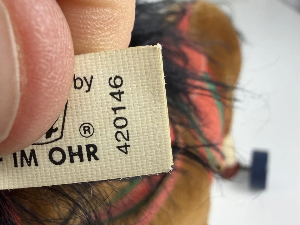 Steiff Tier 420146 Pferd auf Rädern 32 x 32 cm. Top Zustand   - Bild 2 von 3