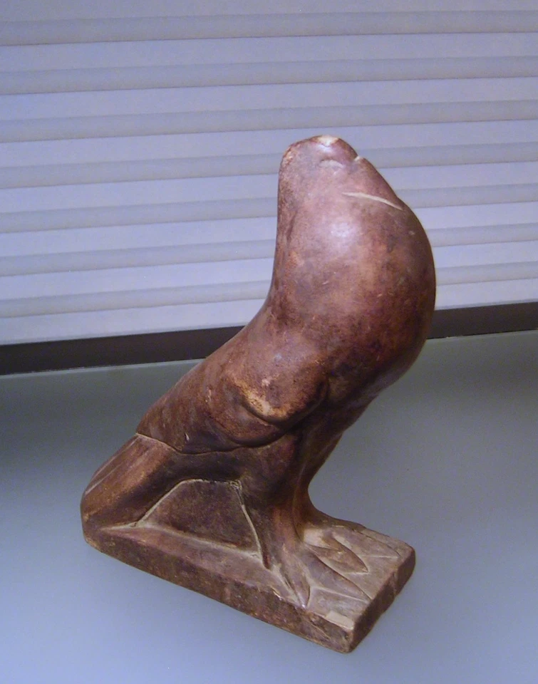 Art Deco Dove Pigeon Sculpture Statue Terracotta Pottery 1920s After J. Martel - Image 2 of 4