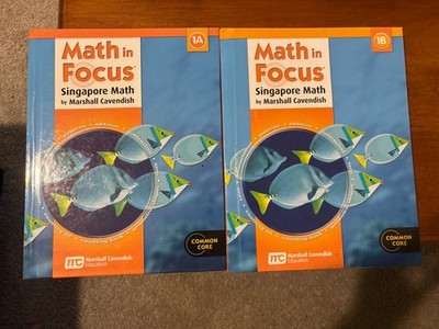 Singapore MATH IN FOCUS 1B 1A Studen Textbook SET 1st Grade 1 Marshall Cavendish