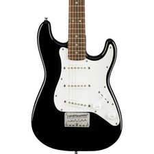 Squier Mini Strat V2 - Black with Laurel Fret Board