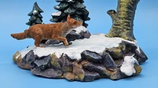 Lemax 2001 Stealthy Fox Village Collection #13352 Cardinal Woodland Landscape