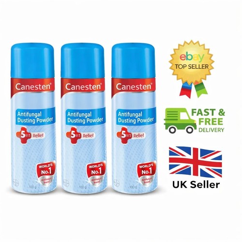 3X 100g Canesten Antifungal Dusting Powder For Fungal Infections ...