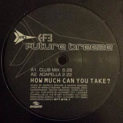 Future Breeze, How Much Can You Take?, (12'', Maxi), VG+, 3902814859