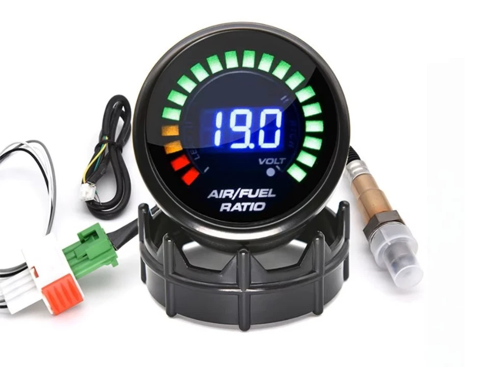 Lambda Digitalanzeige 52mm LED Balken Luft-Kraftstoff Schmalband Lamdasonde O2 - Bild 2 von 4