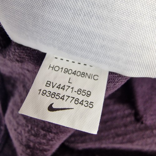 Nike Corduroy Joggers Womens Large Loose Fit Baggy Cuffed Burgundy Sweatpants - Picture 14 of 14