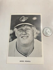 3.5 X 5.5 1968 TADDER Boog Powell Baltimore Orioles team issue photo/postcard