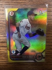 2022 Bowman 1st Edition #BPPF-39 Fran Alduey Yellow Foil #/75