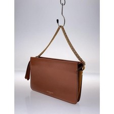 GIVENCHY Authentic Chain Shoulder Bag Camel Brown Handbag Logo Zip Gold Damen