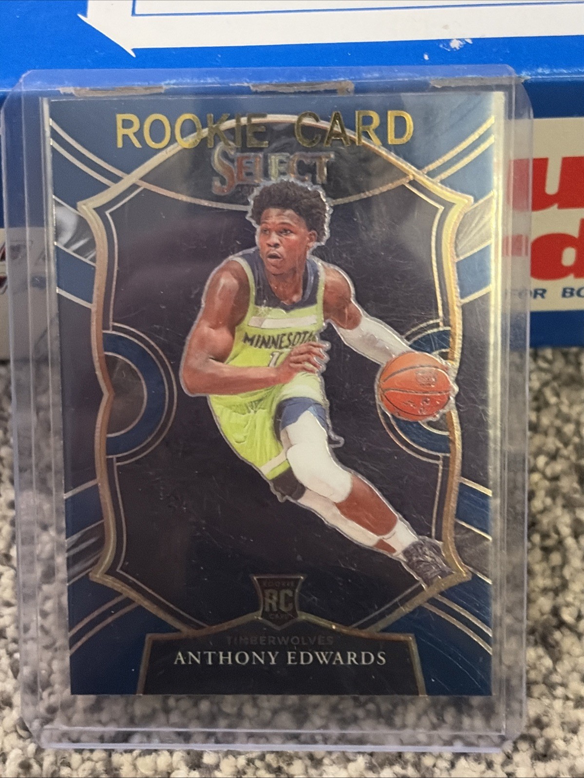 2020-21 Panini Select - Concourse Anthony Edwards #61 Blue Prizm (RC)