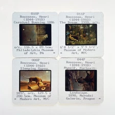 4 Henri Rousseau 35mm Slides • Post-impressionist Paintings Art History