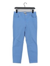 Phase Eight Women's Jeans UK 12 Blue Cotton with Elastane Straight