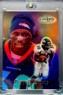 Terrell Davis RARE GOLD REFRACTOR PANINI INVESTMENT CARD SSP BRONCOS MINT