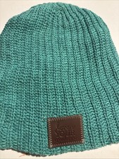 Love Your Melon Beanie Hat Women's Teal Heather Speckled Winter Knit Made in USA