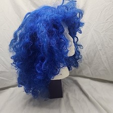 Wig Long Curly Adult Wet Look With Bangs Natural Look Kanekalon Choose NEW