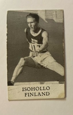 IsoHollo - 1936 Alfa Olymp-Skylt Swedish Card #22             Volmari Iso-Hollo