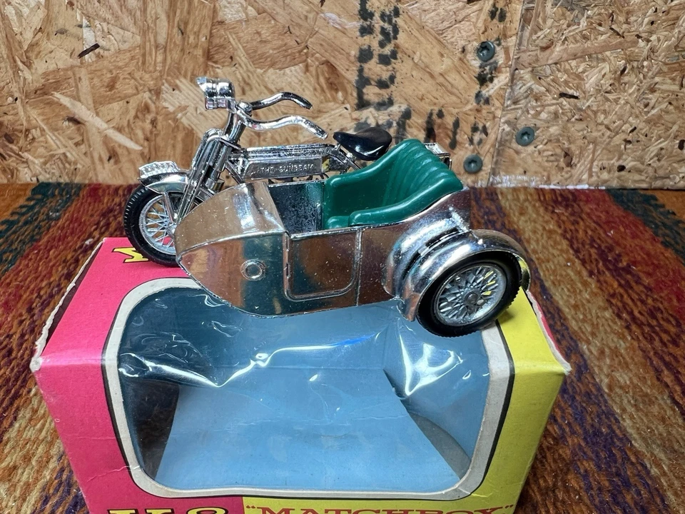 Y8 Matchbox Model Of Yesteryear 1914 Sunbeam Motorcycle With Sidecar From 1962 - Image 3 of 4