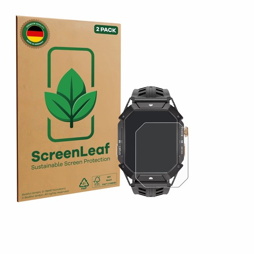 2x ScreenLeaf Displayschutzfolie für Oukitel BT80 nachhaltig verpackt