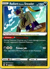 Radiant Hisuian Sneasler 123/196 Radiant Lost Origin Pokemon Holo TCG Card