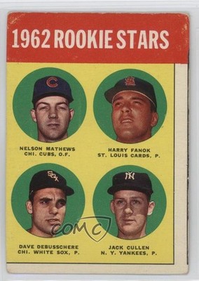 1963 Topps Stars Nelson Mathews Harry Fanok Dave DeBusschere #54 Rookie RC 2f4