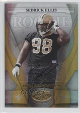 2008 Leaf Certified Materials 19/25 Sedrick Ellis #192 Rookie Auto RC 0f8