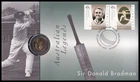 1997 Australia Australian Legends Sir Donald Bradman $5 Coin FDC Bowral NSW SHS