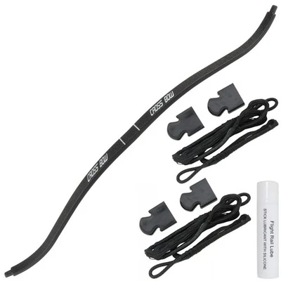 POLAR BEAR HOME 150 lb Limb + String + Wax Black Archery Hunting Crossbow Bow 50 80 lbs Recurve