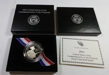 2011 S Proof United States Army Commemorative Half Dollar 50c US Coin #58171Q