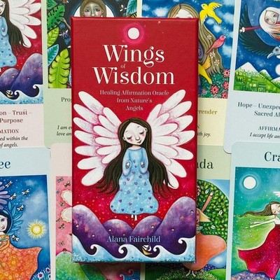 Wings Of Wisdom Orakel Karten Deck Alana Fairchild Longhurst Blue Angel