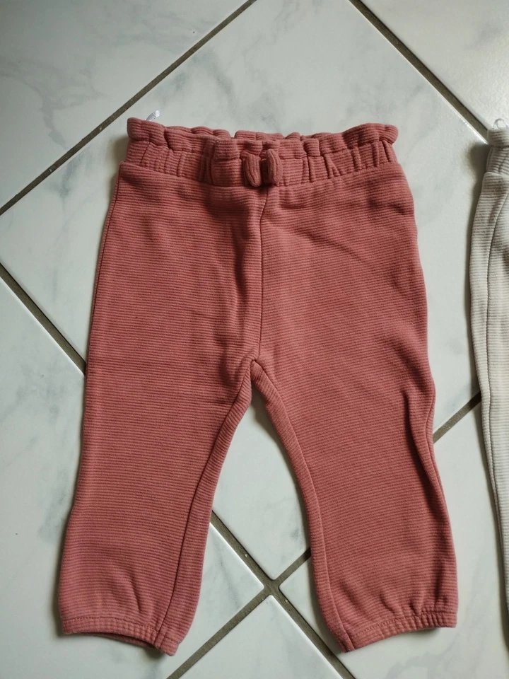 3 süße Hosen C&A 68 - 74 rosa braun beige 100% Baumwolle  - Bild 2 von 4