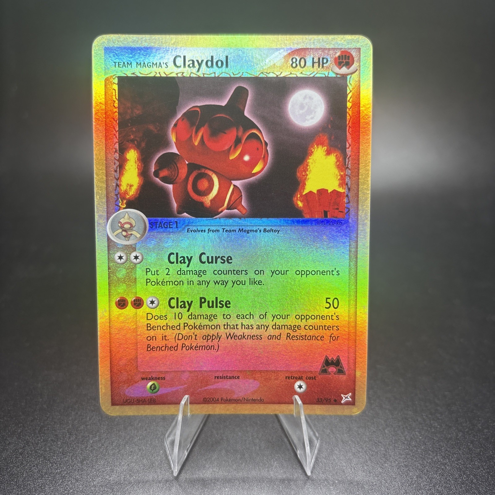 Claydol #33/95 - Pokémon TCG - EX Team Magma vs. Team Aqua - Reverse Holo NM -g