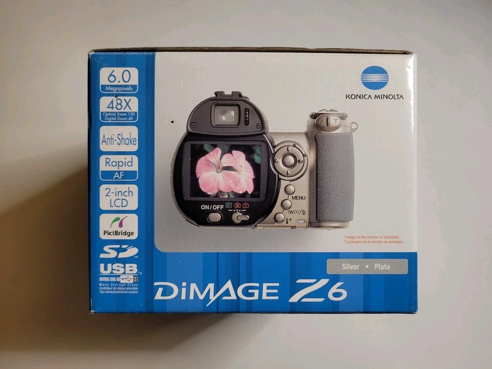 Konica Minolta Dimage Z6 6 Megapixel Digital Camera With Accessories & Box - Image 4 of 4