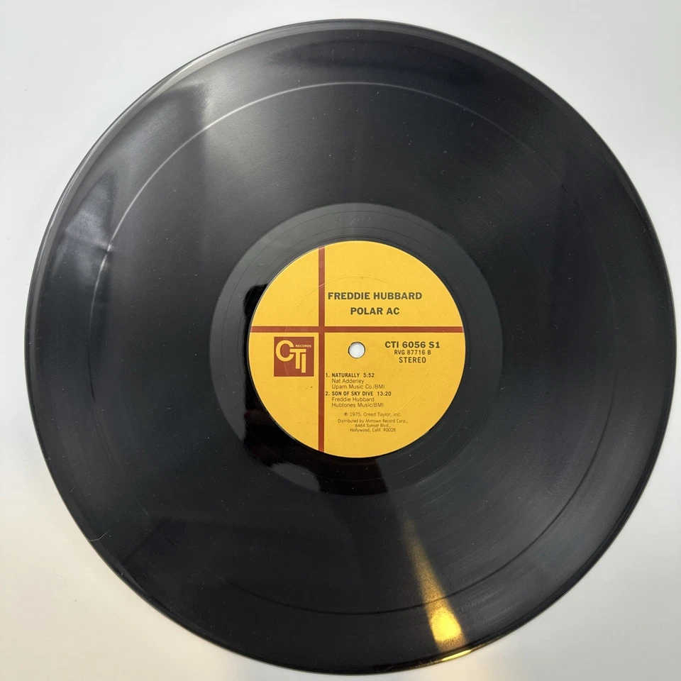 12" VERY RARE LP POLAR A/C BY FREDDIE HUBBARD (1975) CTI RECORDS CTI 6056 S1 - Image 4 of 4