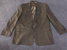 Hart Schaffner and Marx blazer mens 48L brown checked classic wool