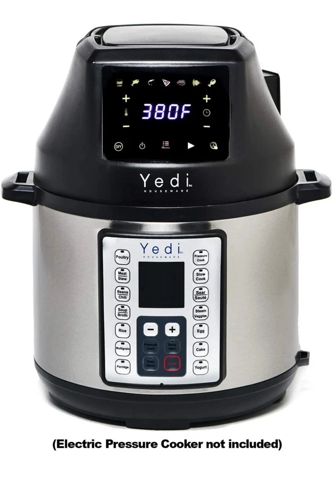 Крышка фритюрницы Yedi GV026 для скороварки мгновенного приготовления 6 л с аксессуарами - Изображение 2 из 4