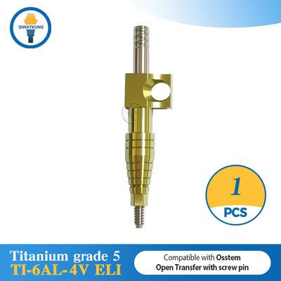 1 pcs Titanium transfer abutment Open Tray Transfer fit to Osstem MIni Regular