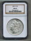 1885 O $1 US Morgan Silver Dollar NGC MS63 Brown Label