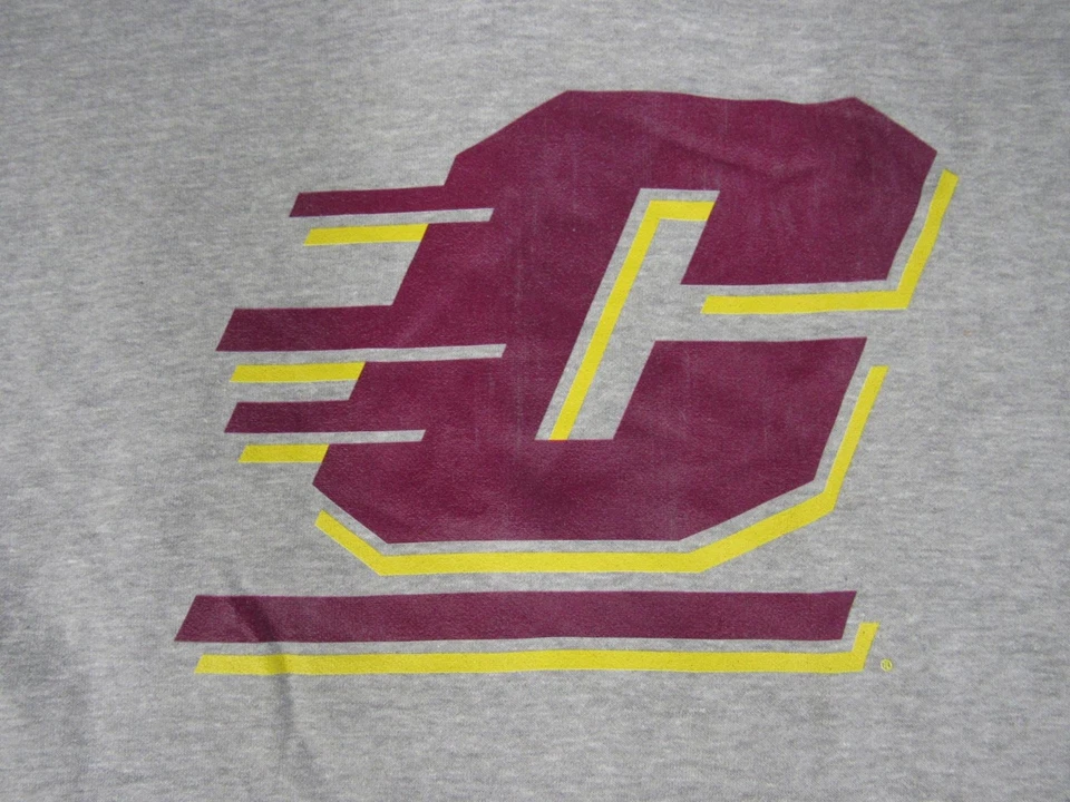 New Central Michigan Chippewas Mens Size 4XL 4XLarge Gray Hoodie - Image 3 of 3