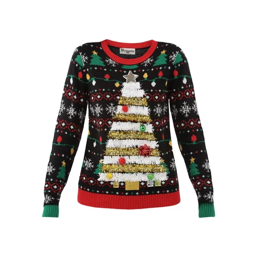 No Boundaries Women's S 4-6 Christmas Sweater multicolor - Picture 2 of 5