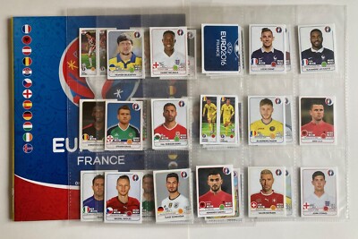Panini Euro 2016 France 250 Loose Stickers and 2 Empty Albums