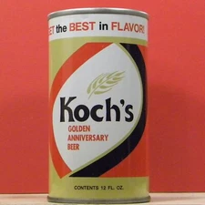 Koch's Beer Golden Anniversary Beer 12 oz Can Dunkirk 14048 New York 917 H/G B/O
