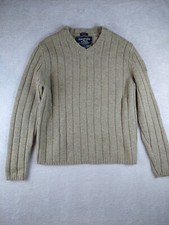 Abercrombie and Fitch Muscle Men  s Medium LambsWool Blend Beige Sweater